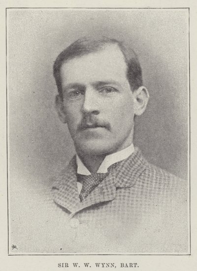 Sir W W Wynn, baronetto da English Photographer