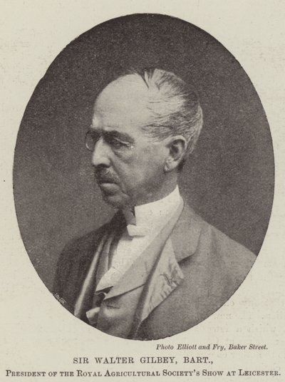 Sir Walter Gilbey, Baronet, Presidente della Royal Agricultural Society