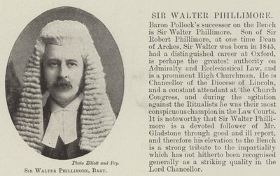 Sir Walter Phillimore, Barone da English Photographer