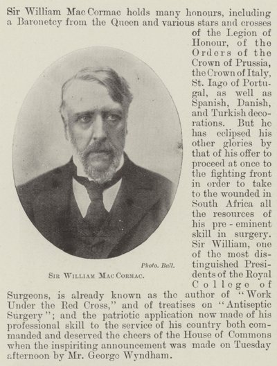 Sir William MacCormac da English Photographer