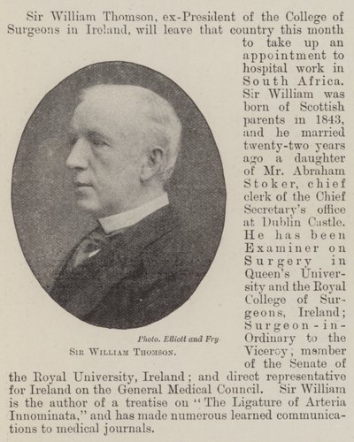 Sir William Thomson da English Photographer