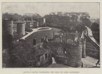 Castello di Skipton, Yorkshire, la residenza di Lord Hothfield da English Photographer