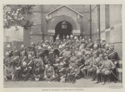Soldati della Regina, un gruppo giubilare di colonie da English Photographer