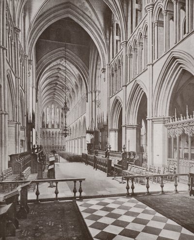 Cattedrale di Southwark, il coro e la navata, verso ovest da English Photographer