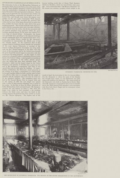 Il Tabernacolo di Spurgeon bruciato da English Photographer