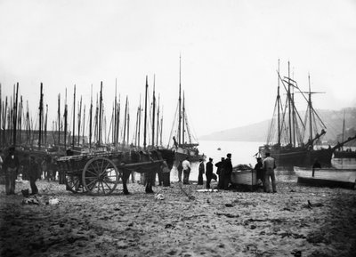 Porto di St Ives verso Carbis Bay, c.1880-99 da English Photographer