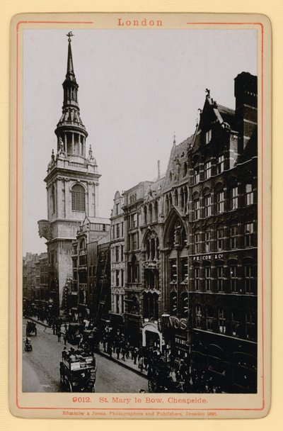 St Mary le Bow, Cheapside, Londra da English Photographer