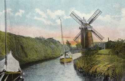 Staithe e Mulino, Horsey Dyke da English Photographer