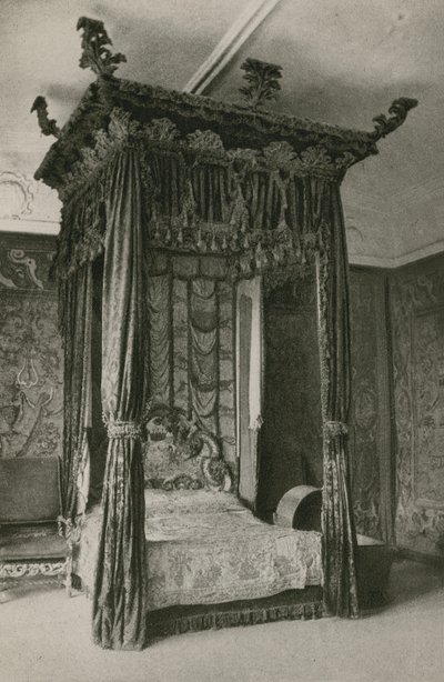 Camera da letto di Stato, Haddon Hall da English Photographer