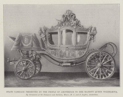 Carrozza di Stato presentata dal popolo di Amsterdam a Sua Maestà la Regina Guglielmina da English Photographer