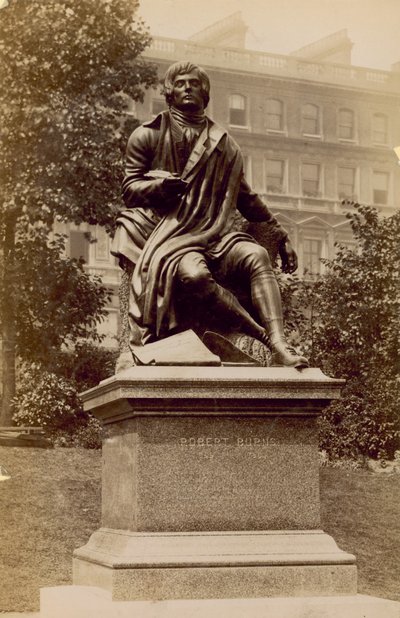 Statua di Robert Burns da English Photographer