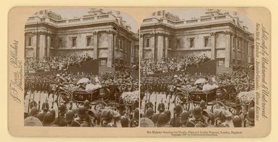 Stampa stereografica del Giubileo di Diamante della Regina Vittoria da English Photographer