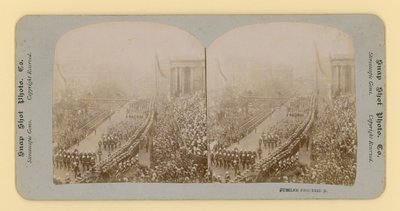 Stampa stereoscopica del Giubileo di Diamante della Regina Vittoria, 28 giugno 1897 da English Photographer