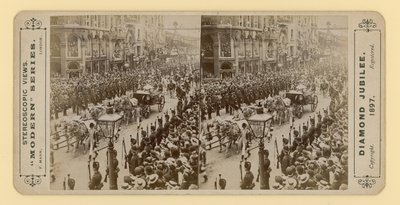 Stampa stereoscopica del Giubileo di Diamante della Regina Vittoria, 28 giugno 1897 da English Photographer