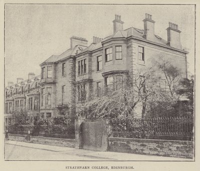 Strathearn College, Edimburgo (incisione) da English Photographer
