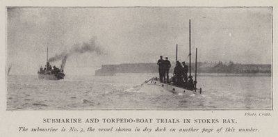 Prove di sottomarini e torpediniere a Stokes Bay da English Photographer