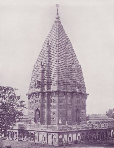 Tempio di Sumrer, Ramnugger, Benares da English Photographer
