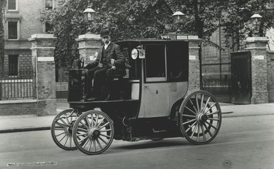 Taxi elettrici, 1897-1900 da English Photographer
