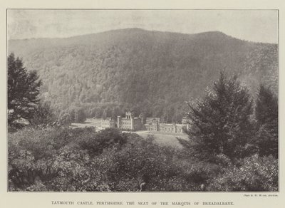 Castello di Taymouth, Perthshire, la Residenza del Marchese di Breadalbane da English Photographer