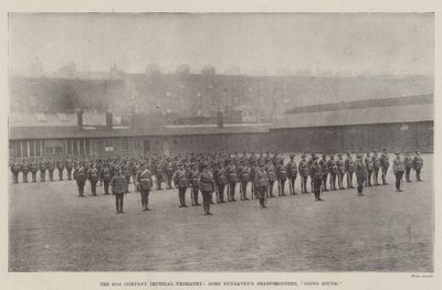 La 67ª compagnia degli Imperial Yeomanry, i tiratori scelti di Lord Dunraven, in partenza per il sud da English Photographer
