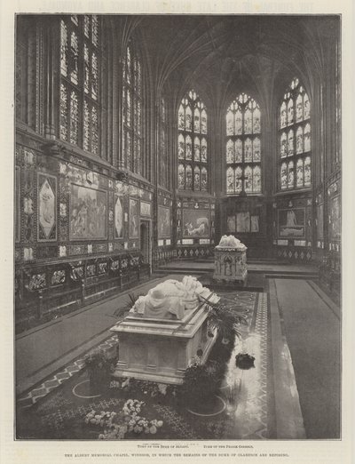 La Cappella del Memoriale di Alberto, Windsor, dove riposano i resti del Duca di Clarence da English Photographer
