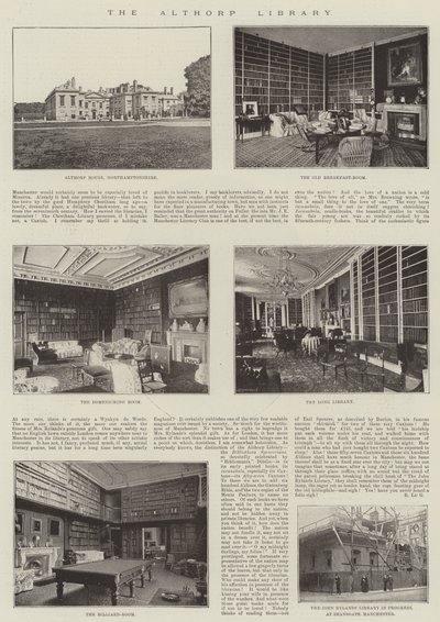 La biblioteca di Althorp da English Photographer