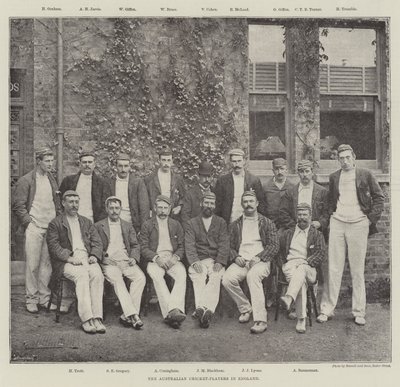 I giocatori di cricket australiani in Inghilterra da English Photographer