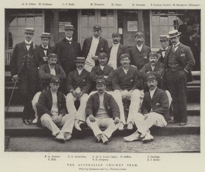 La Squadra di Cricket Australiana da English Photographer