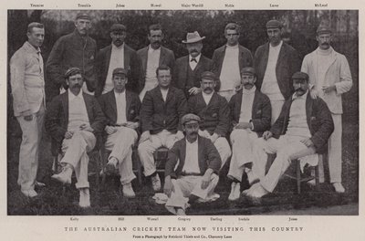 La squadra di cricket australiana ora in visita in questo paese da English Photographer