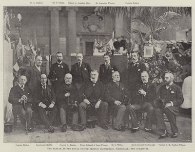 Il bazar presso la Royal United Service Institution, Whitehall, il comitato da English Photographer