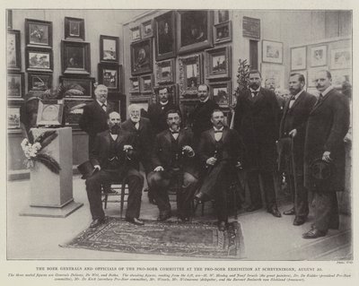 I generali boeri e i funzionari del comitato pro-boeri alla mostra pro-boeri a Scheveningen, 20 agosto da English Photographer