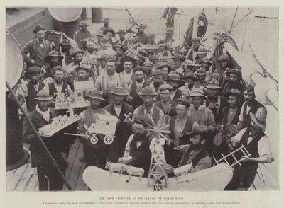 Il prigioniero boero come fabbricante di giocattoli a bordo della nave da English Photographer