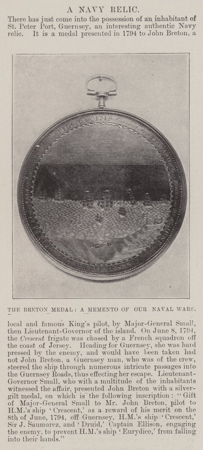 La medaglia bretone, un ricordo delle nostre guerre navali da English Photographer