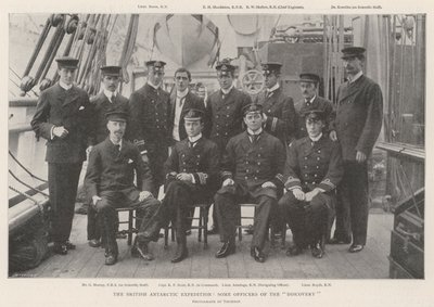 La spedizione antartica britannica, alcuni ufficiali della Discovery da English Photographer