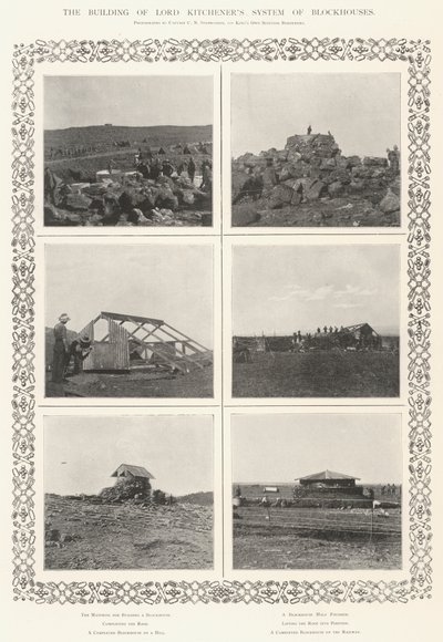 La costruzione del sistema di fortini di Lord Kitchener da English Photographer