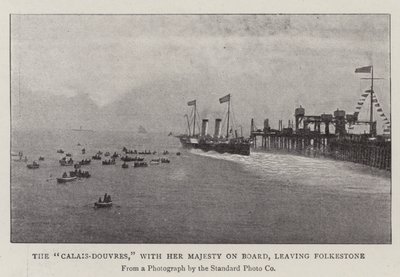 La Calais-Douvres, con Sua Maestà a bordo, in partenza da Folkestone da English Photographer