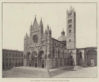 La cattedrale di Siena, Italia, recentemente danneggiata da un incendio da English Photographer