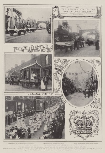 La celebrazione del Guild Merchant di Preston da English Photographer