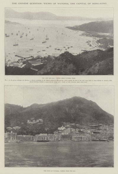 La questione cinese, vedute di Victoria, la capitale di Hong Kong da English Photographer