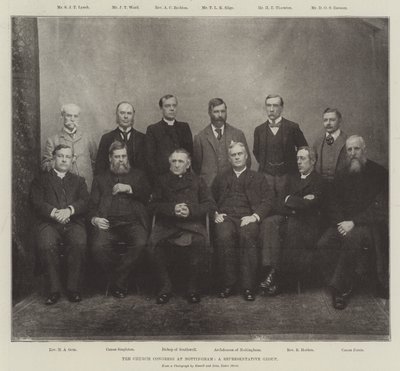 Il Congresso della Chiesa a Nottingham, un gruppo rappresentativo da English Photographer