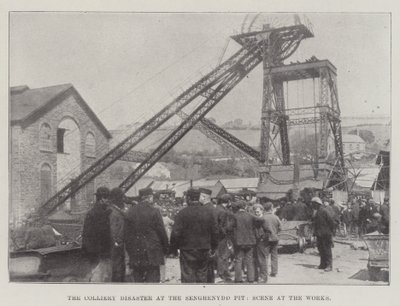 Il disastro minerario alla miniera di Senghenydd, scena ai lavori da English Photographer