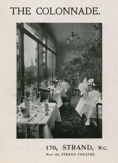 La Colonnade, 170 Strand da English Photographer