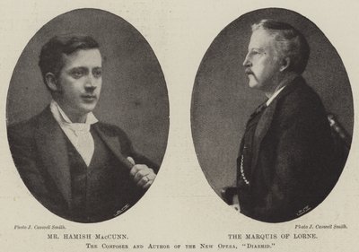 Il Compositore e Autore della Nuova Opera, Diarmid da English Photographer