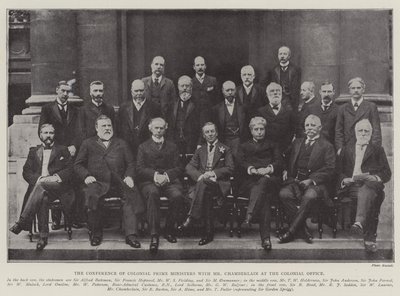 La conferenza dei primi ministri coloniali con Mr Chamberlain all