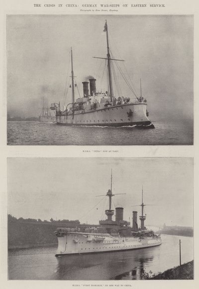 La crisi in Cina, navi da guerra tedesche in servizio orientale da English Photographer