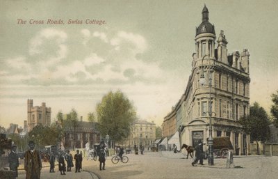 Il bivio, Swiss Cottage, Londra (foto a colori) da English Photographer