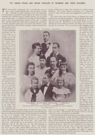 Il Principe ereditario e la Principessa ereditaria di Danimarca e i loro figli da English Photographer