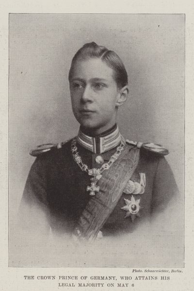 Il Principe Ereditario di Germania, che raggiunge la Maggiore Età Legale il 6 Maggio da English Photographer