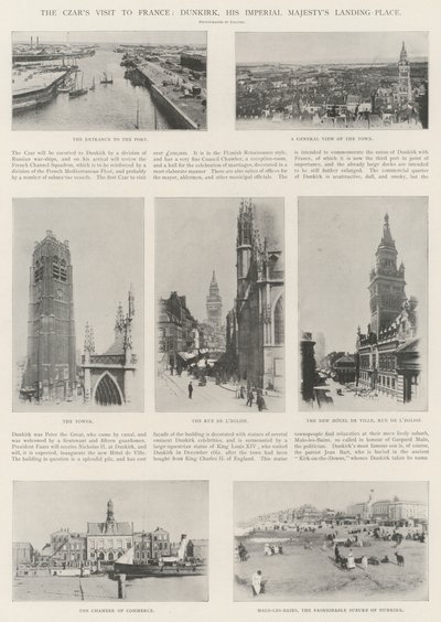 La visita dello Zar in Francia, Dunkerque, luogo di sbarco di Sua Maestà Imperiale da English Photographer