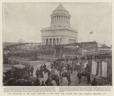 La dedicazione del monumento a Grant a New York, il settimo reggimento di New York in marcia da English Photographer